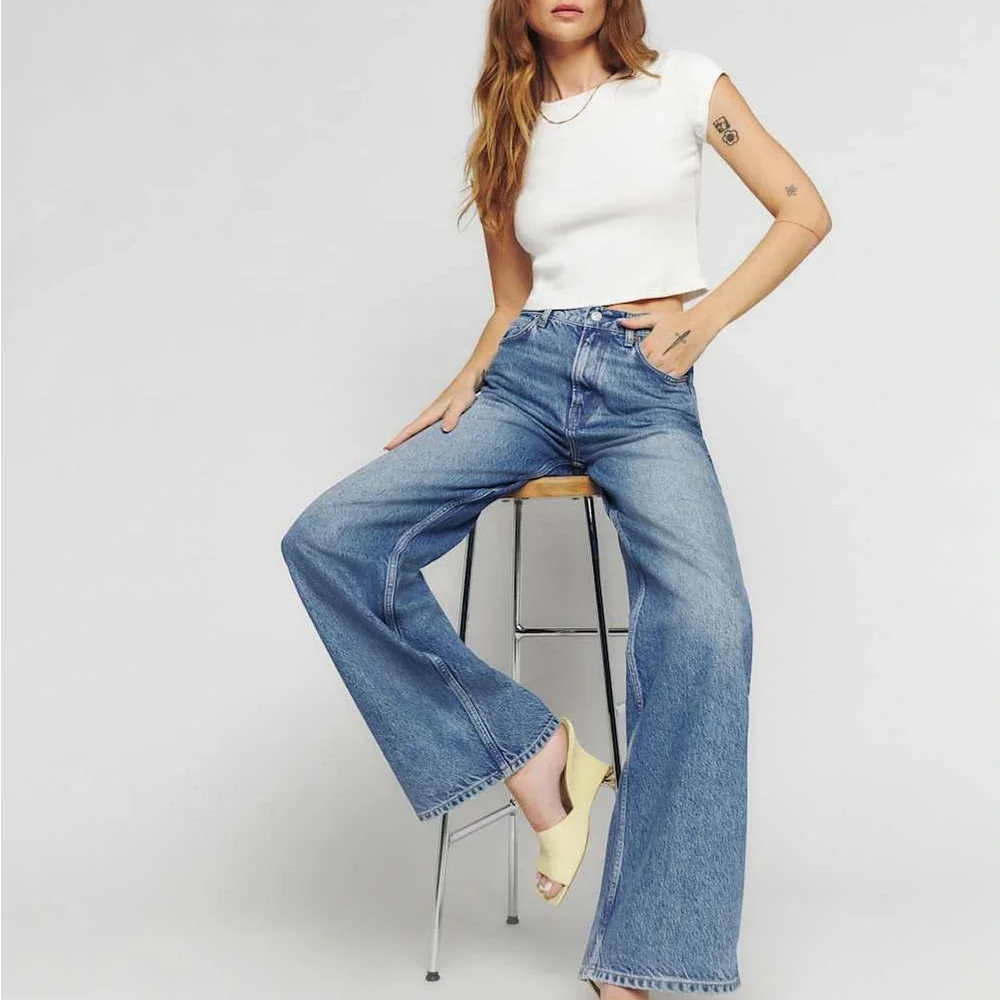 NWT Reformation Cary high rise jeans in Colorado / size 28 - Picture 5 of 10